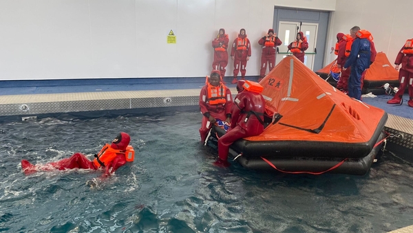 Sea survival is a key part of basic training that prepares fishers in the event of an accident at sea