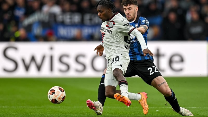 Jeremie Frimpong in action for Bayer Leverkusen