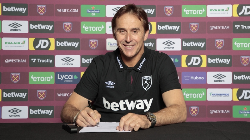 Julen Lopetegui has signed as West Ham's new head coach