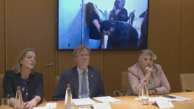 Sonya McGuinness (R) pictured alongside the ambassadors from Spain and Norway during the meeting with Israeli officials yesterday