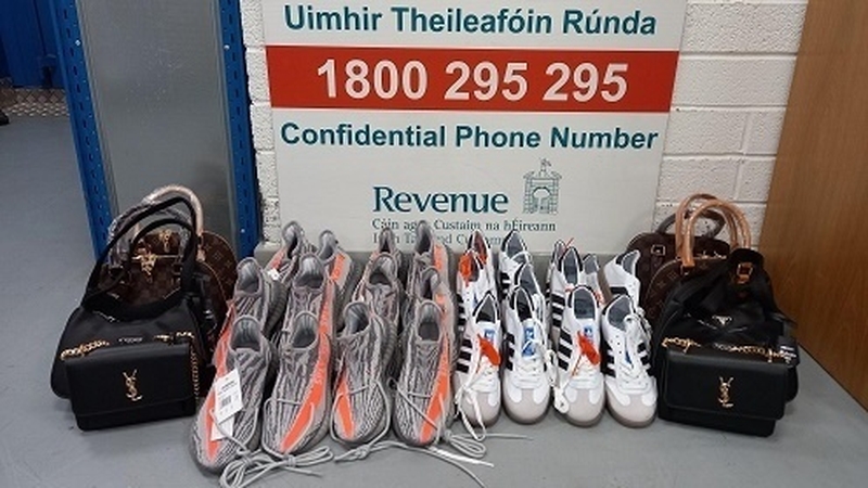 The seized goods included luxury clothing brands