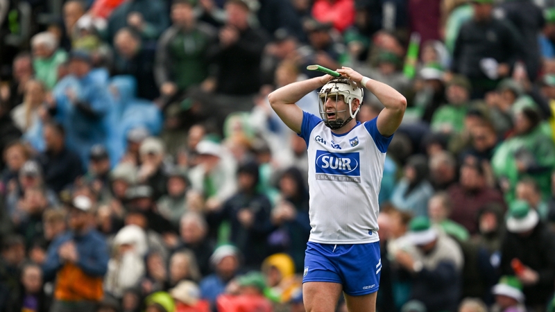 Waterford forward Dessie Hutchinson reacts after the Munster SHC defeat to Limerick