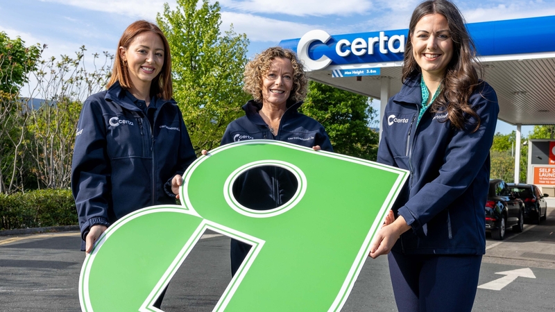 Laura Byrne, Head of Sustainable Fuels at Certa; Orla Stevens, Certa Managing Director and Grace Cunningham, Interim Head of Retail Unmanned at Certa