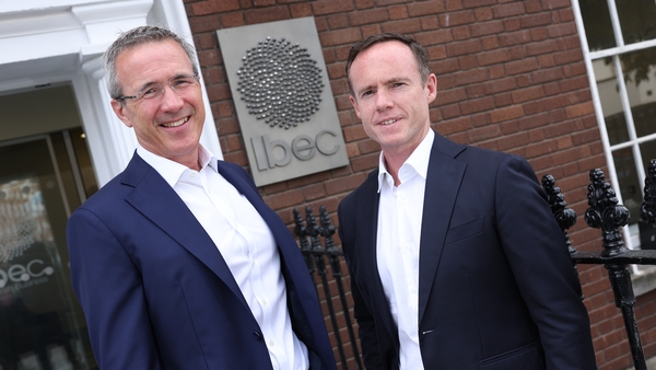 Caimin Keane (right) pictured with Liam O'Donoghue , Ibec's deputy CEO
