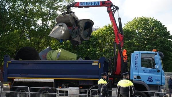 Today's operation follows previous multi-agency responses to remove tents from around the city