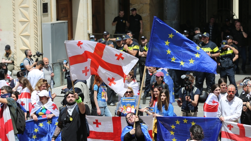 The passage of the law has prompted mass protests outside parliament