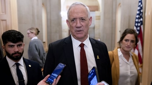 Benny Gantz cancelled a news conference that was scheduled for today (file pic)