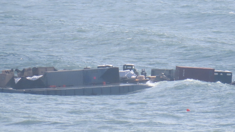 The US military said that it had suspended aid deliveries via the pier after it was damaged