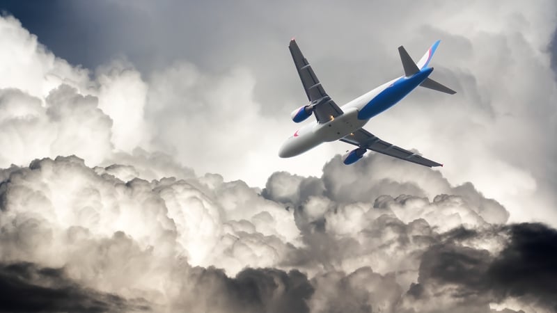 Turbulence on Atlantic flight routes increased by 55% between 1979 and 2020, according to research (Stock image)