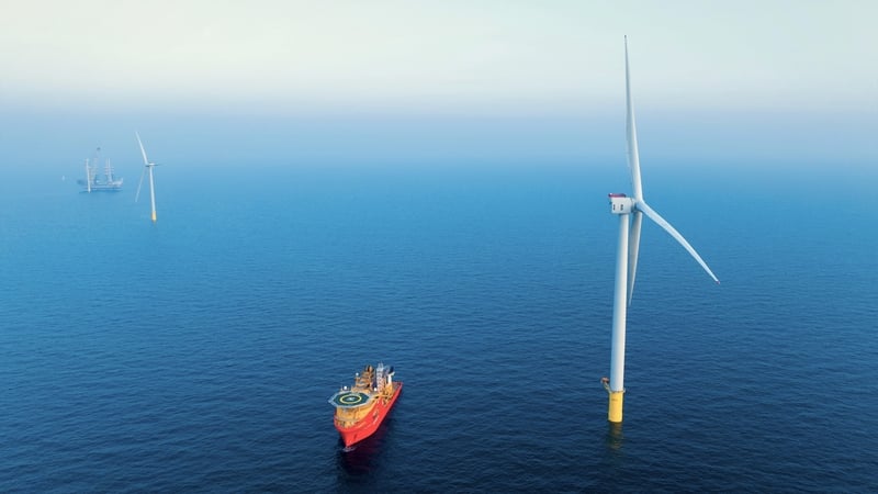 SSE Renewables' proposes to erect up to 56 wind turbines off the coast of Co Wicklow