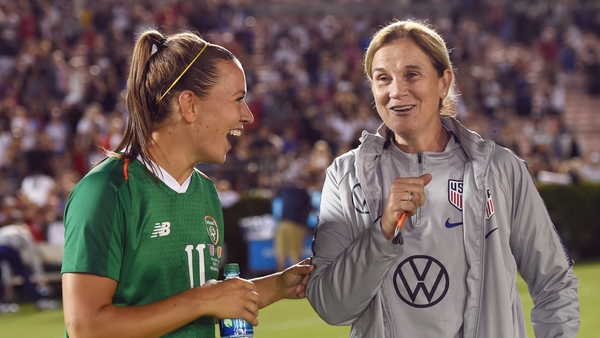 Provision has also been made for adoptive parents, such as former USA head coach Jill Ellis (pictured on the right alongside Ireland captain Katie McCabe), who adopted a child during her tenure