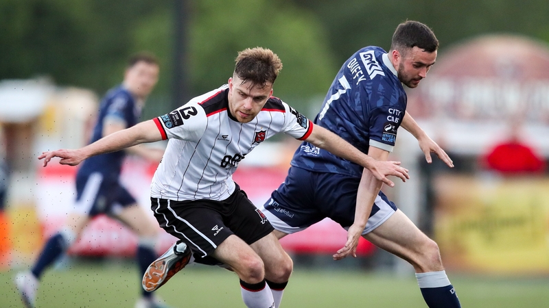 Archie Davies (left) has departed Oriel Park