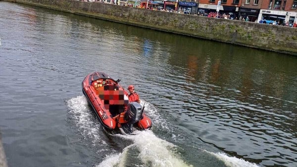Dublin Fire Brigade deployed a Swiftwater Rescue Team and a rescue boat (Credit: Dublin Fire Brigade)
