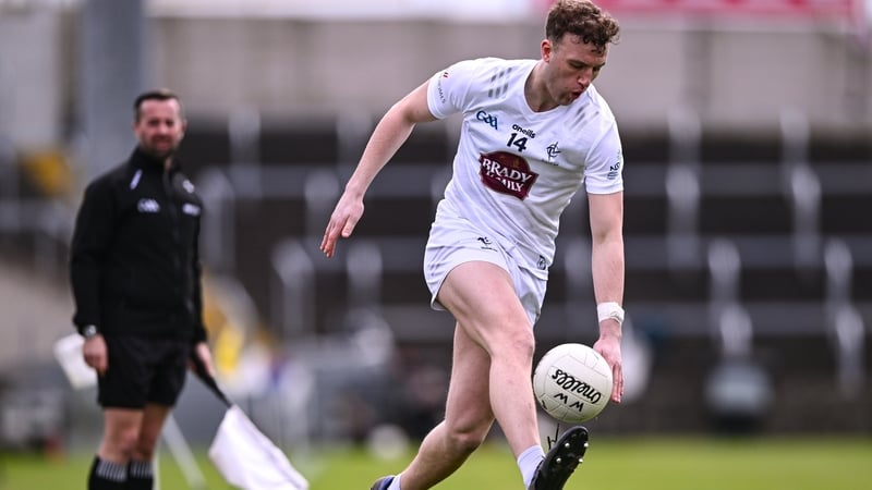 Darragh Kirwan hits seven points for Kildare in the victory over Leitrim