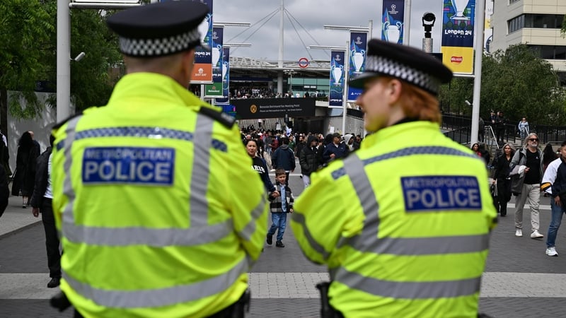 London's Metropolitan police said it arrested five people for pitch invasion and the "majority of others" for attempts to breach security at the final