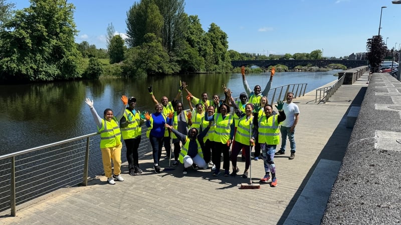 A view of some of the Fermoy Tidy Towns volunteers