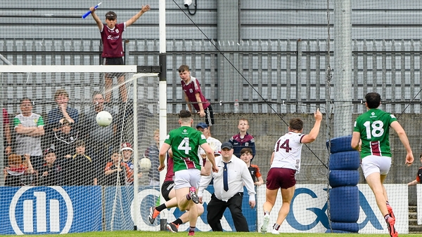Shane Walsh scores a crucial goal for Galway in the 67th minute of their contest with Westmeath