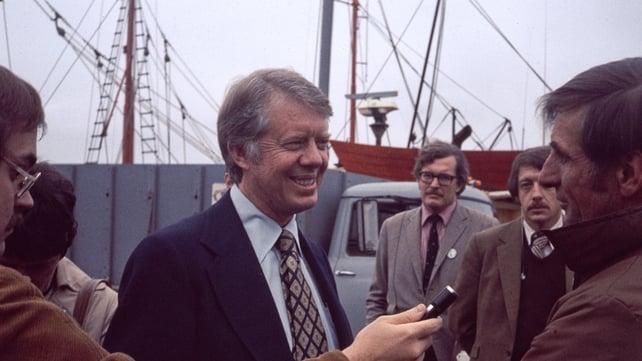Jimmy Carter on the campaign trail in 1976