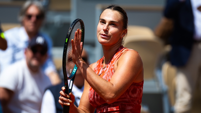Aryna Sabalenka safely progressed to the last eight