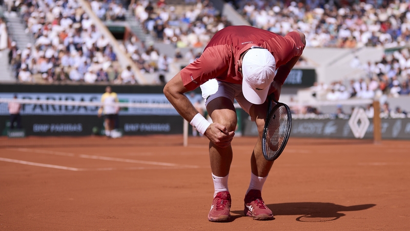 Novak Djokovic is unable to play his quarter-final clash