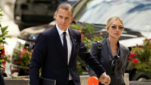Hunter Biden and his wife Melissa Cohen Biden arrive at the J. Caleb Boggs Federal Building in Wilmington, Delaware