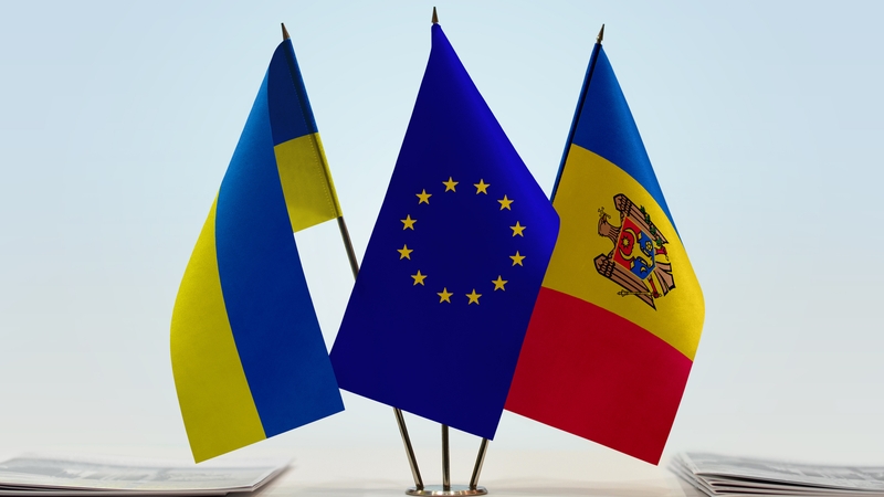 Ukraine and Moldova applied to join the EU in 2022