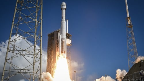 Boeing's Starliner spacecraft pictured launching from Cape Canaveral Space Force Station in Florida earlier this year