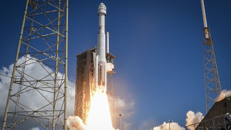 Boeing's Starliner spacecraft pictured launching from Cape Canaveral Space Force Station in Florida earlier this year