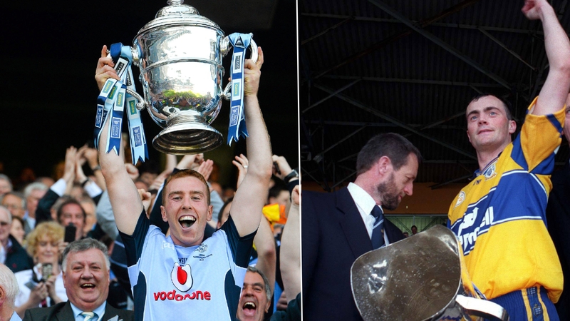 Johnny McCaffrey (L) and Anthony Daly were the last provincial-winning captains from Dublin and Clare respectively