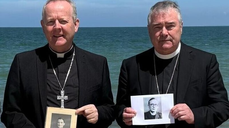 Archbishop Eamon Martin, left, and Archbishop John McDowell attended the D-Day prayer service in Normandy
