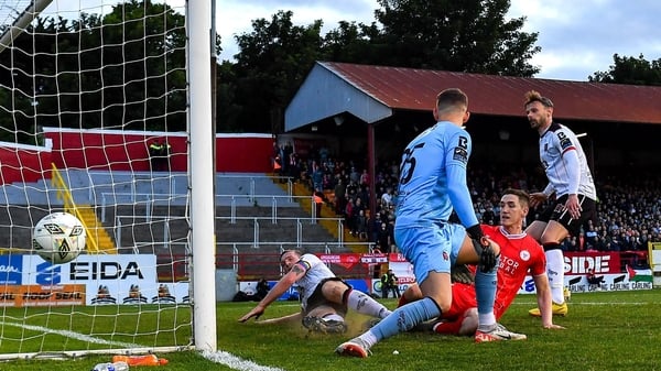 John Martin poked in the Shels winner at the near post