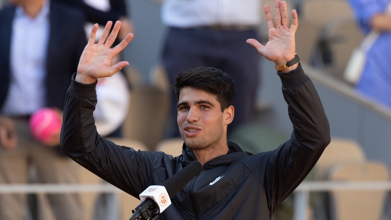 Alcaraz is now the youngest man to reach grand slam finals on all three surfaces