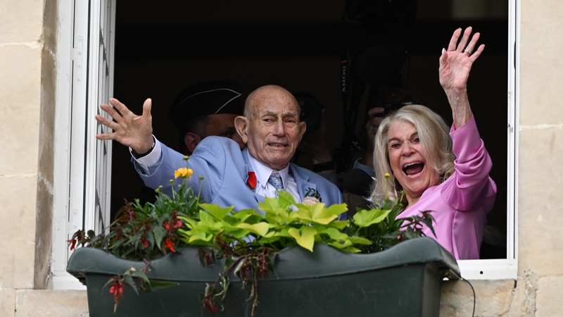 Harold Terens married Jeanne Swerlin at the town hall of Carentan-les-Marais in France today