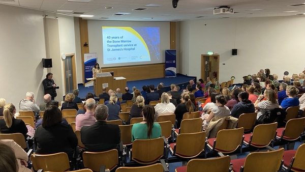 Patients who received transplants in the early days of the Bone Marrow Transplant Service gathered to honour the medical team who took part in the programme