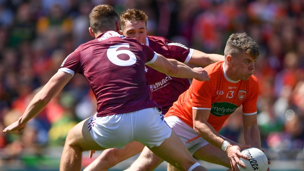 Aidan Nugent, whose impact as a sub has impressed Canavan, is pictured in action against Galway during the 2022 All-Ireland quarter-final