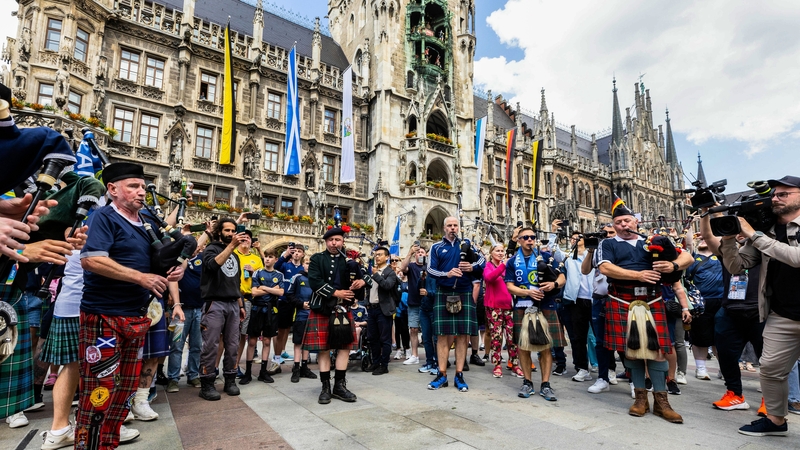 Scottish fans have arrived in their tens of thousands in Munich