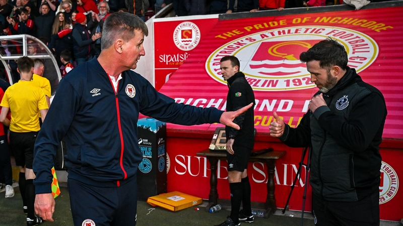 Kenny with Stephen Bradley after the game