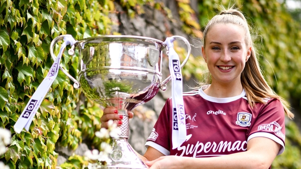Ailbhe Davoren with the Brendan Martin Cup