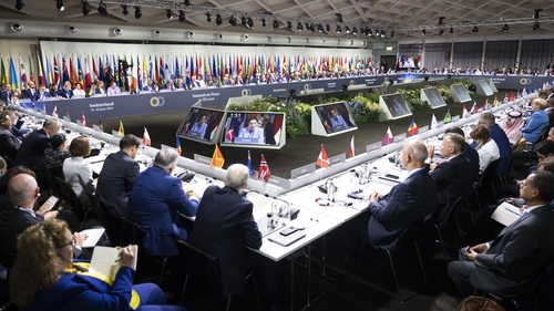 More than 90 countries are taking part in the peace summit