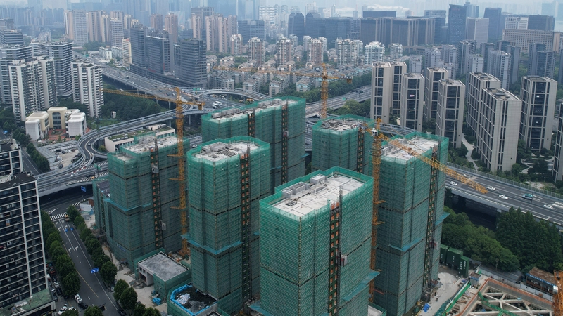 A slowdown in the Chinese property sector is showing no signs of easing despite policy support
