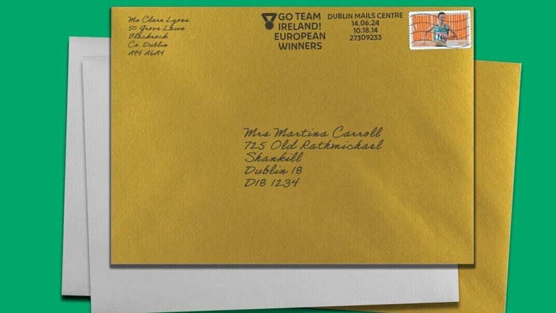 The postmark will be applied to millions of regular-sized letters and cards posted in Ireland over the coming month