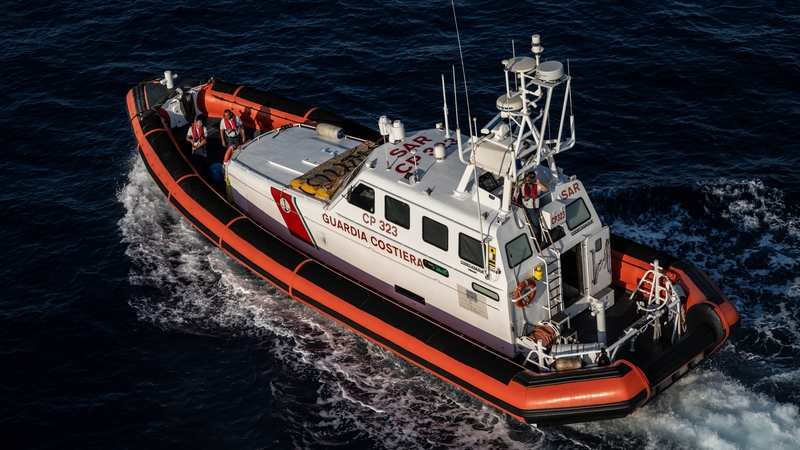 The Italian coast guard said it was looking for an unspecified number of missing migrants (File photo)