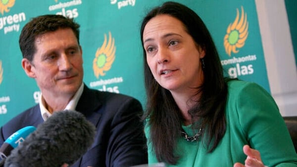 Eamon Ryan and Catherine Martin are stepping down from their leadership roles in the Green Party (Pic: RollingNews.ie)