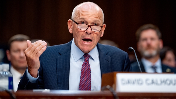 Boeing CEO Dave Calhoun appearing before the US Senate