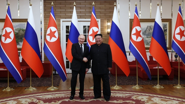 Kim Jong-un hailed a 'new era' in relations at talks with Vladimir Putin