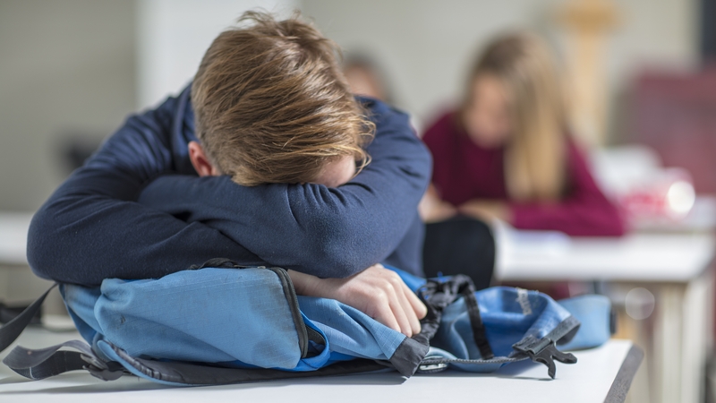 The proportion of school-going children who said they regularly feel low has doubled over a period of 25 years (stock pic)