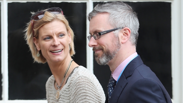 Pippa Hackett and Roderic O'Gorman are contesting for the Green Party leadership (file image)