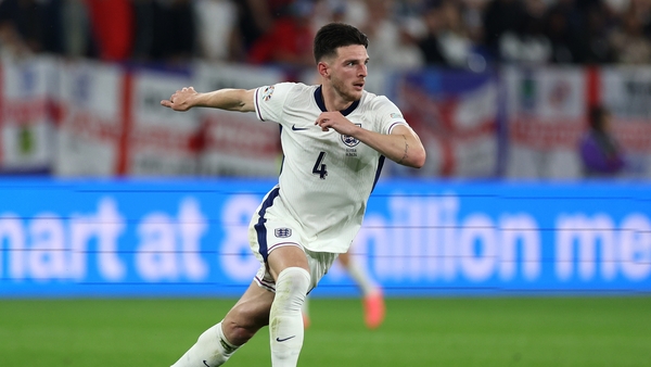 Declan Rice in the colours of England