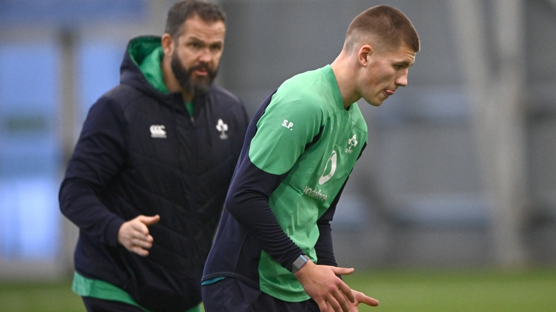 Sam Prendergast (r) has been called up to the Ireland squad ahead of Ross and Harry Byrne