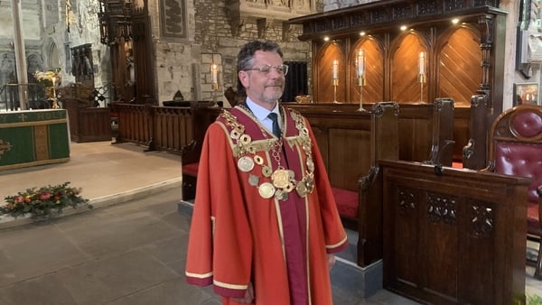 The inauguration of Mayor of Limerick John Moran last year